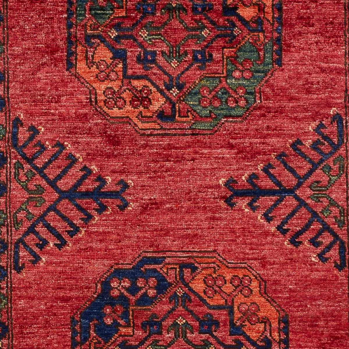 Tapis afghan - 152 x 105 cm - rouge