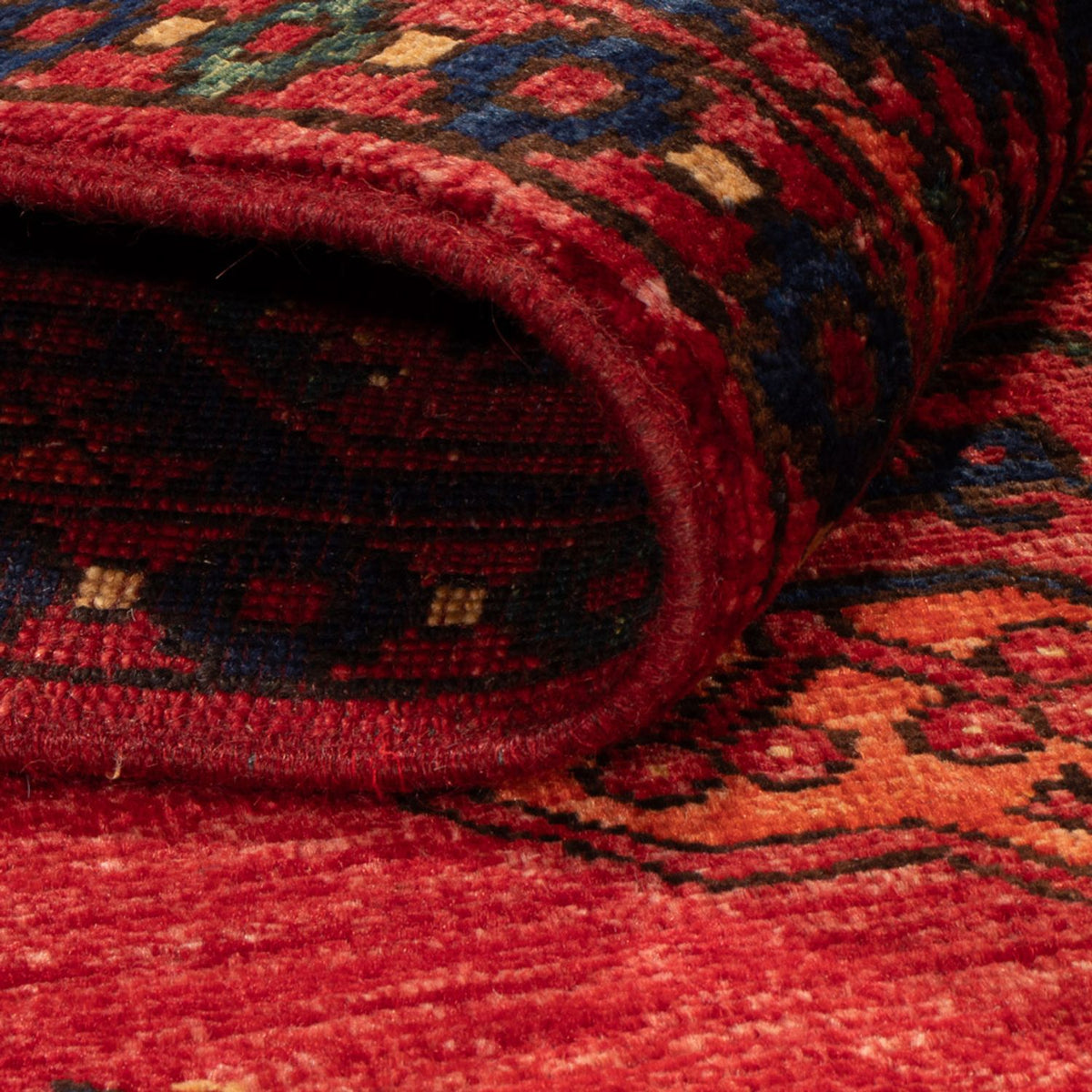 Tapis afghan - 152 x 105 cm - rouge