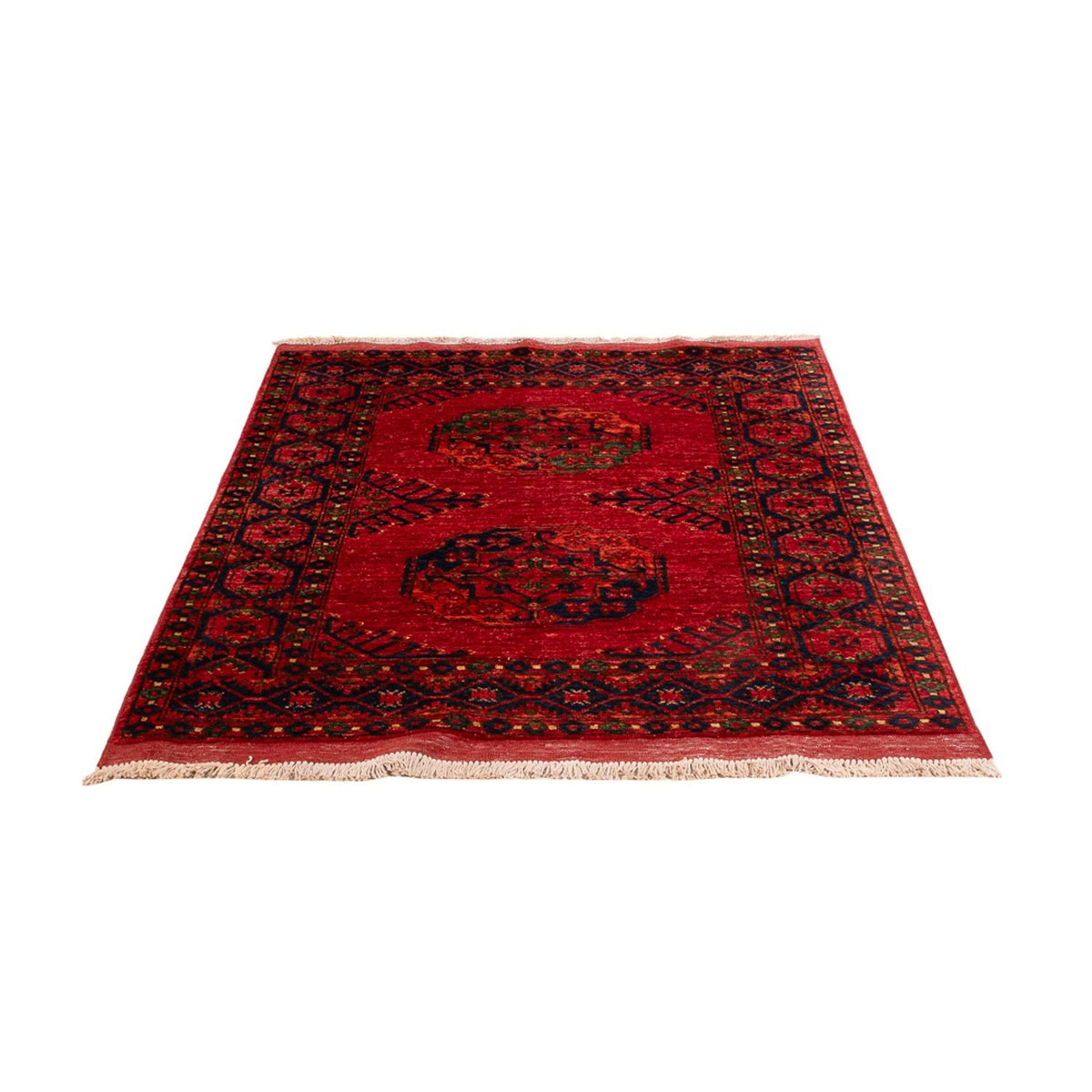 Tapis afghan - 152 x 105 cm - rouge