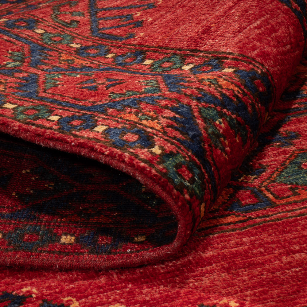 Tapis afghan - 150 x 104 cm - rouge