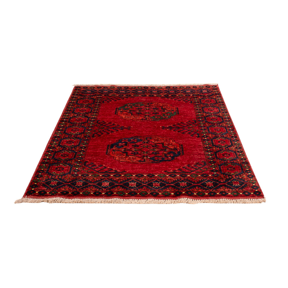 Tapis afghan - 150 x 104 cm - rouge