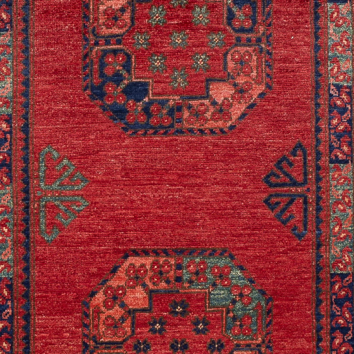 Tapis afghan - 153 x 103 cm - rouge