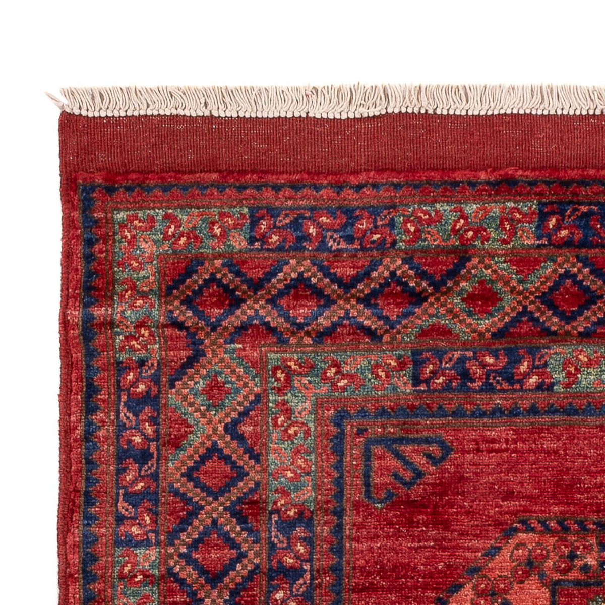 Tapis afghan - 153 x 103 cm - rouge
