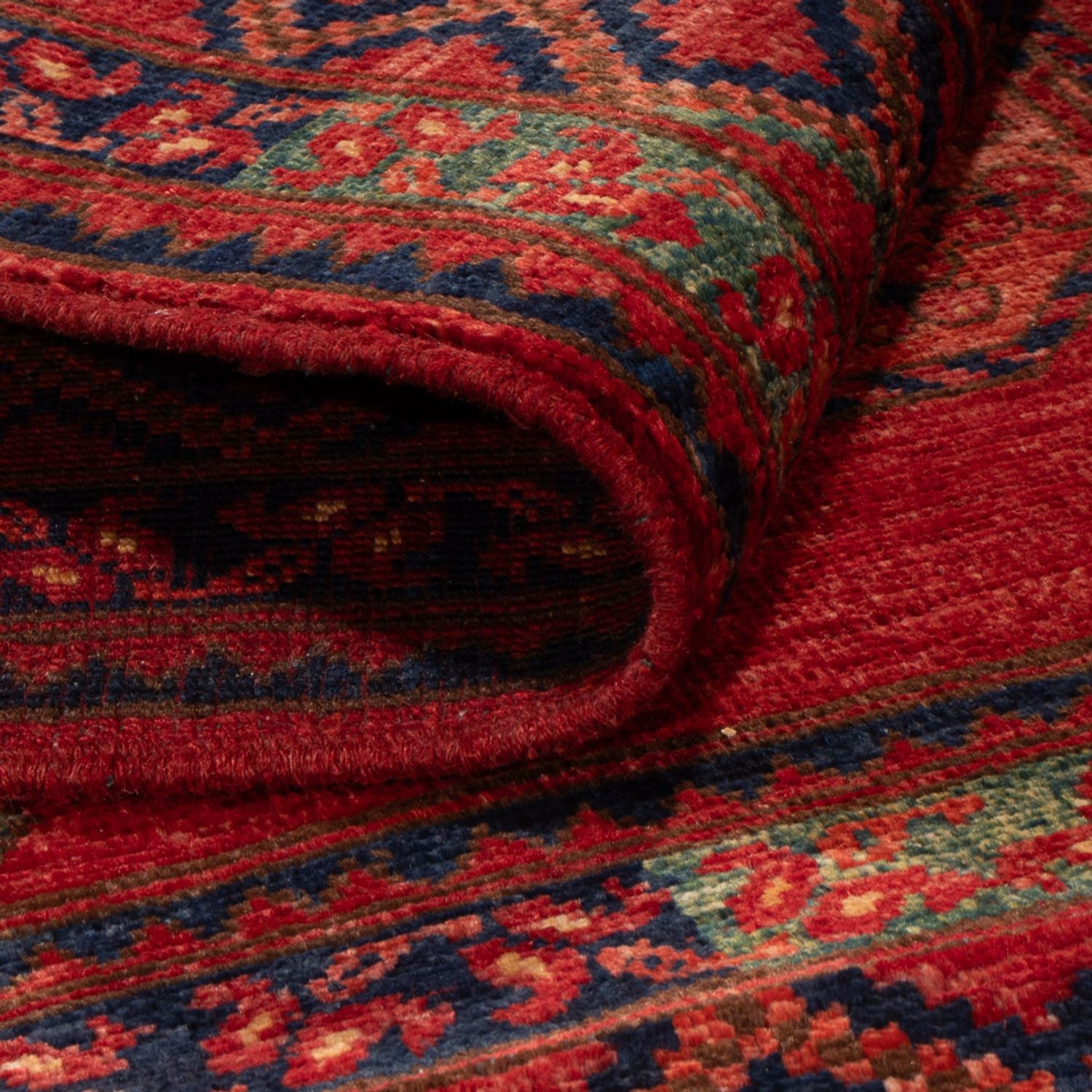 Tapis afghan - 153 x 103 cm - rouge