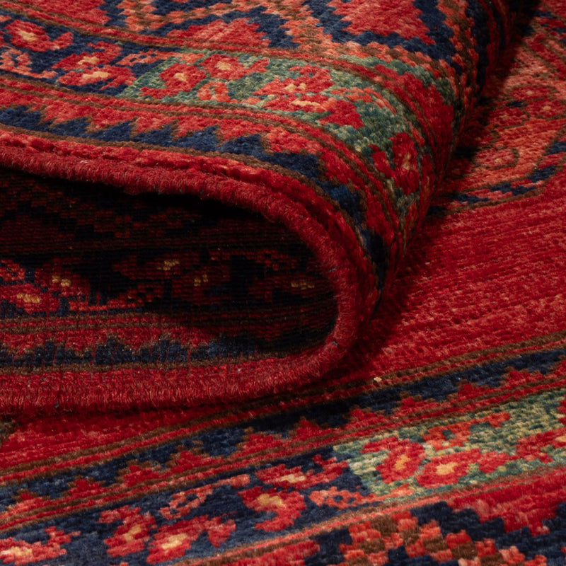 Tapis afghan - 153 x 103 cm - rouge