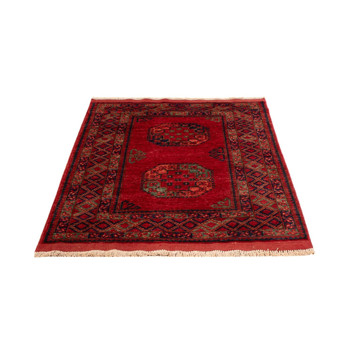 Tapis afghan - 153 x 103 cm - rouge