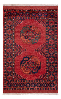 Tapis afghan - 153 x 103 cm - rouge