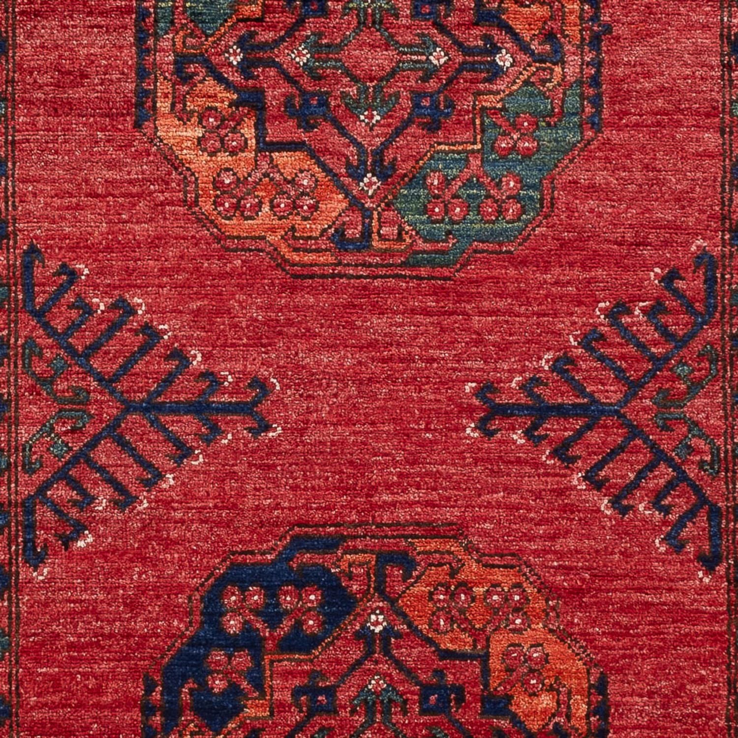Tapis afghan - 153 x 103 cm - rouge