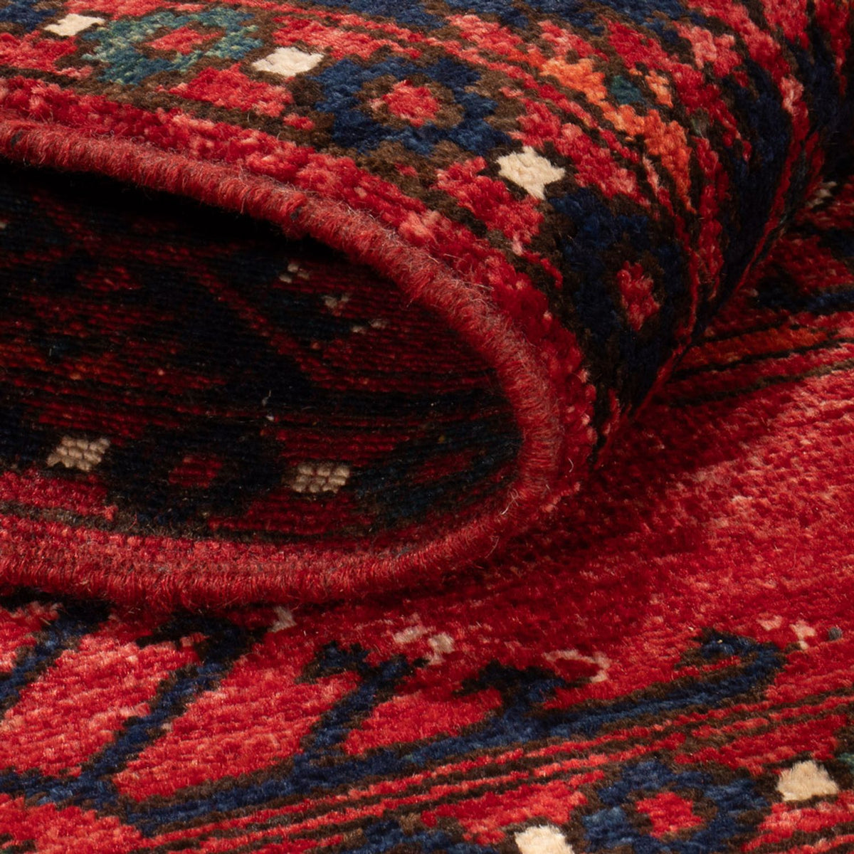Tapis afghan - 153 x 103 cm - rouge