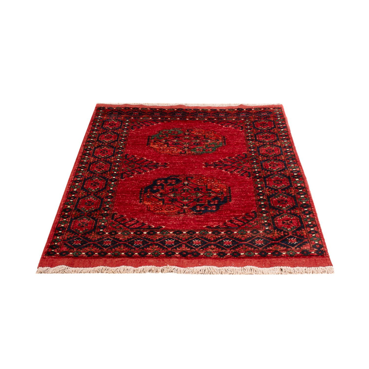 Tapis afghan - 153 x 103 cm - rouge