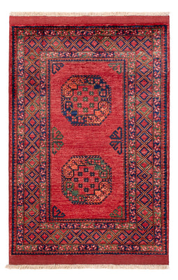 Tapis afghan - 151 x 104 cm - rouge
