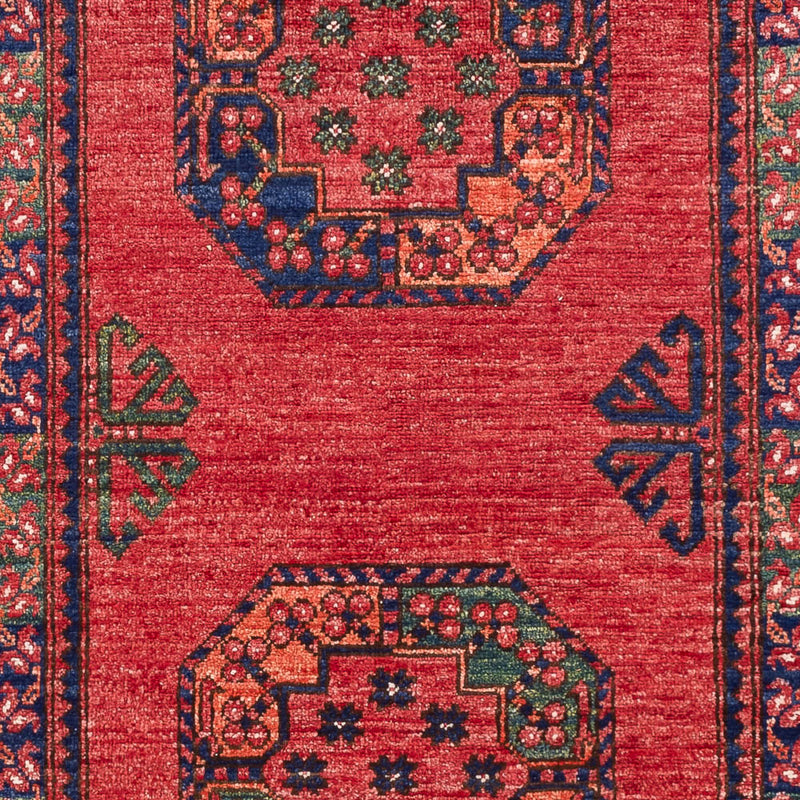 Tapis afghan - 151 x 104 cm - rouge