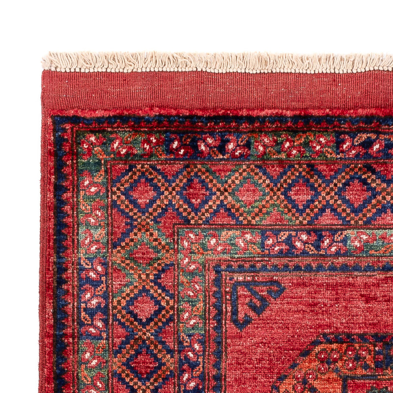 Tapis afghan - 151 x 104 cm - rouge