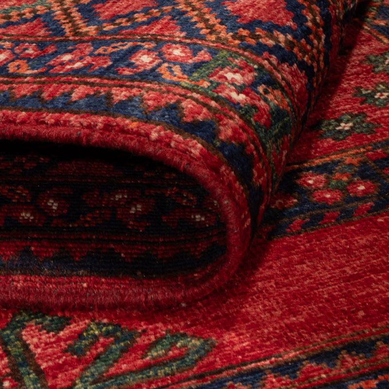 Tapis afghan - 151 x 104 cm - rouge