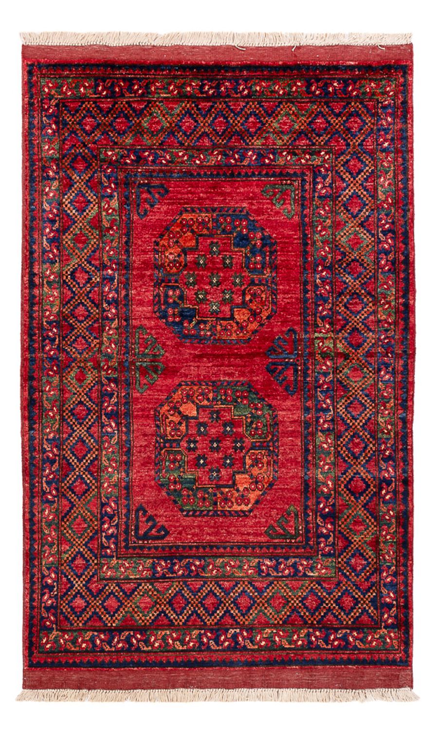 Tapis afghan - 155 x 100 cm - rouge