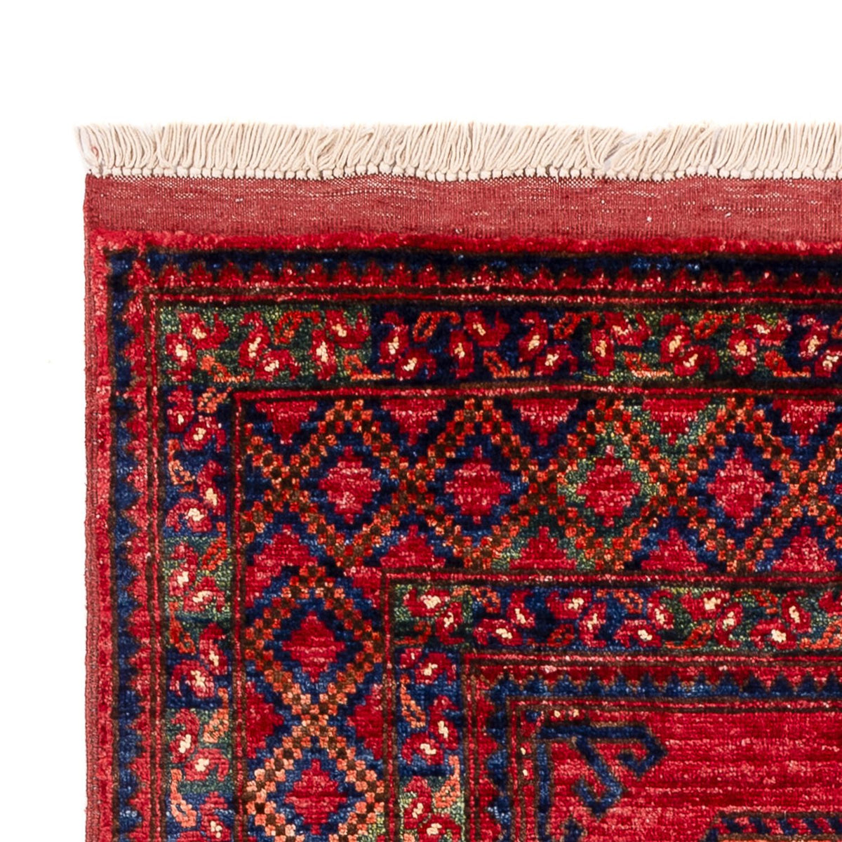 Tapis afghan - 155 x 100 cm - rouge