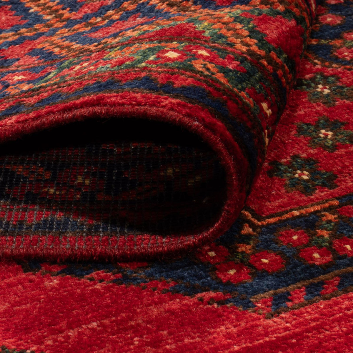 Tapis afghan - 155 x 100 cm - rouge