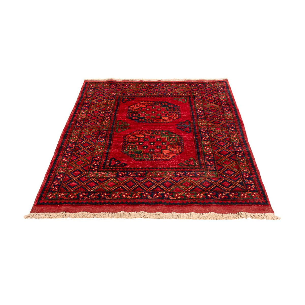 Tapis afghan - 155 x 100 cm - rouge