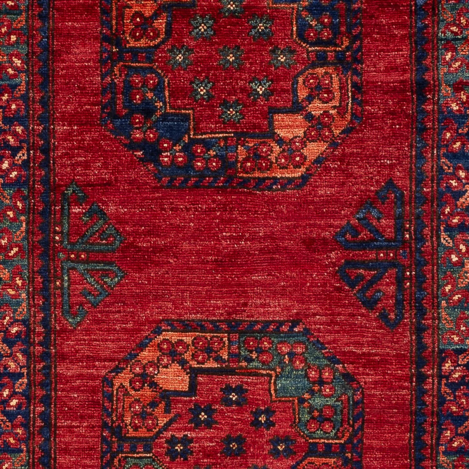 Tapis afghan - 155 x 103 cm - rouge