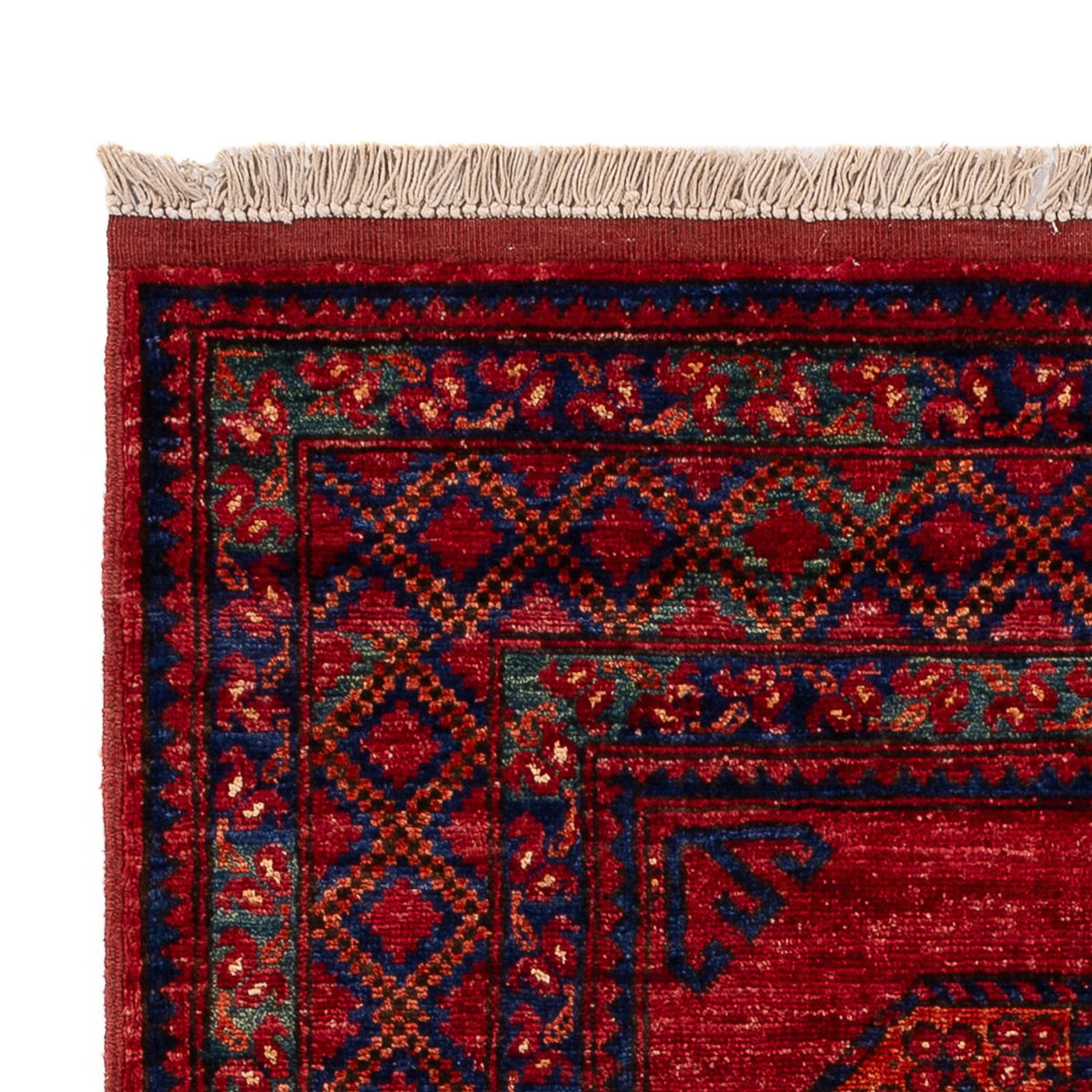 Tapis afghan - 155 x 103 cm - rouge