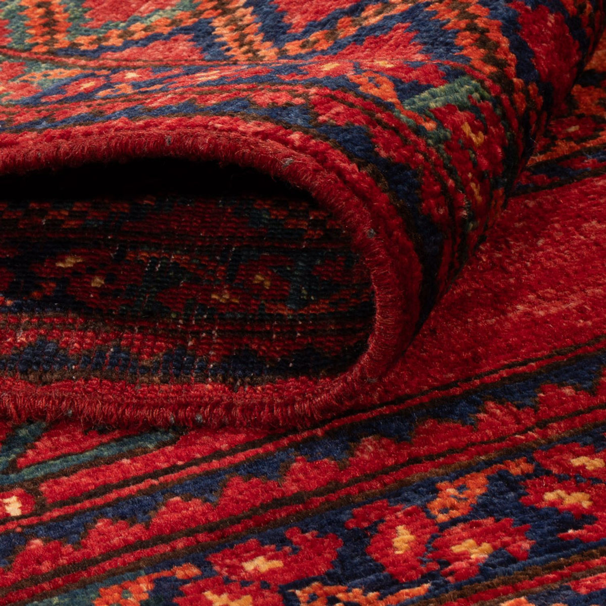Tapis afghan - 155 x 103 cm - rouge