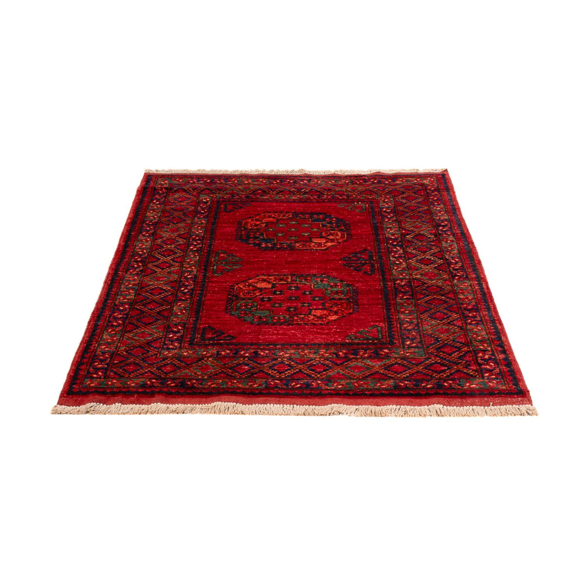 Tapis afghan - 155 x 103 cm - rouge