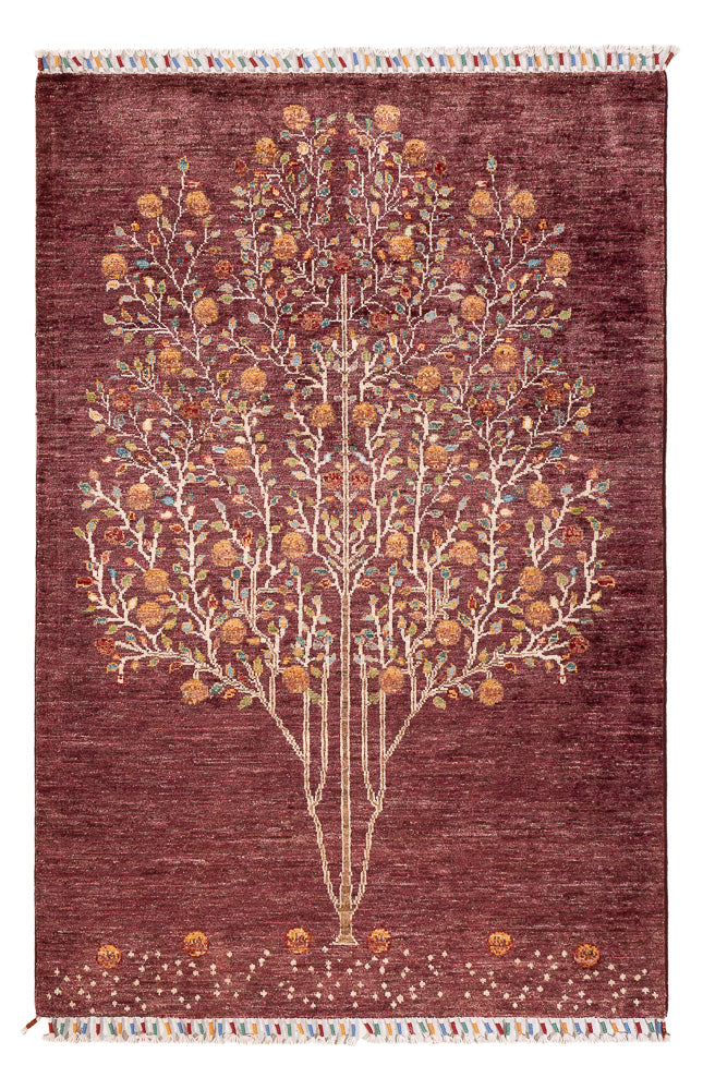 Tapis Ziegler - Ariana - 150 x 103 cm - rouge bordeaux