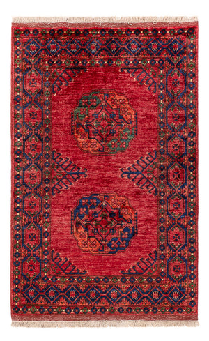 Tapis afghan - 150 x 100 cm - rouge