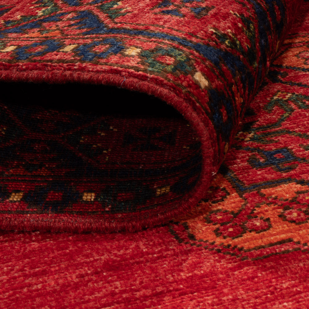 Tapis afghan - 150 x 100 cm - rouge
