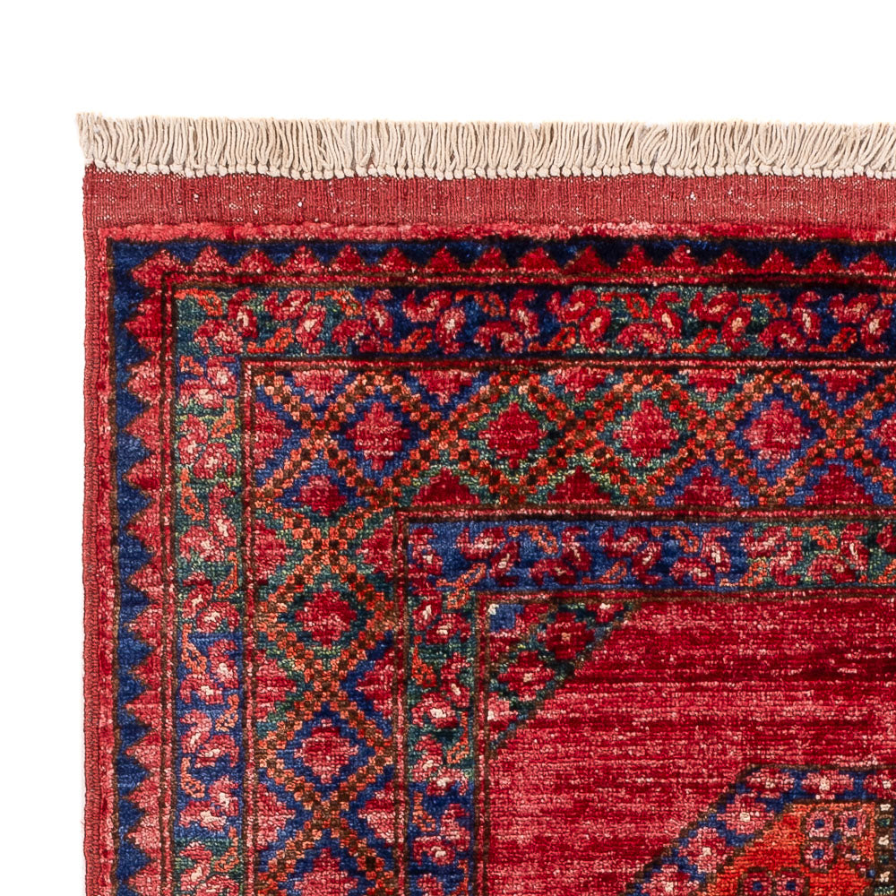 Tapis afghan - 155 x 100 cm - rouge