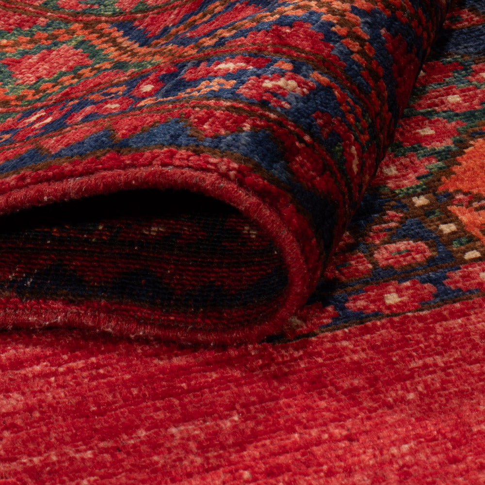 Tapis afghan - 155 x 100 cm - rouge
