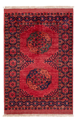 Tapis afghan - 151 x 102 cm - rouge