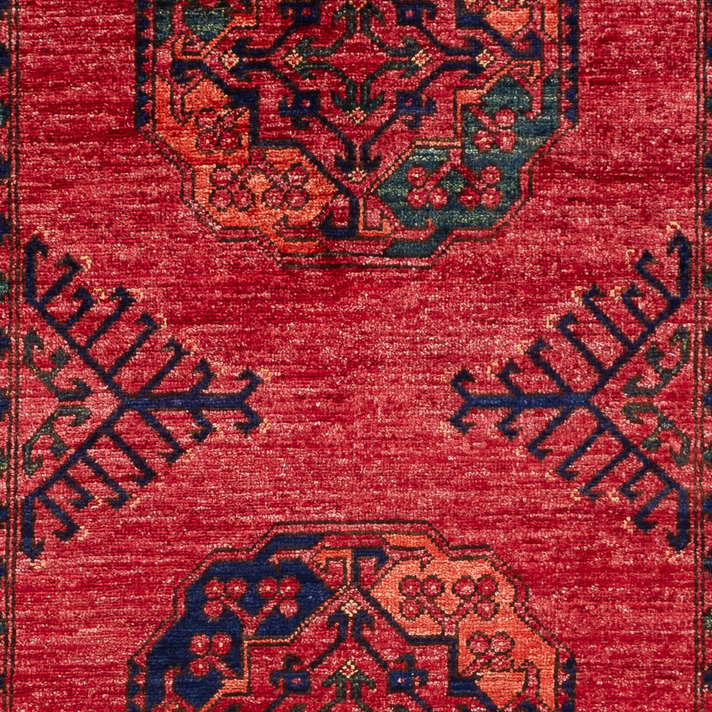 Tapis afghan - 151 x 102 cm - rouge