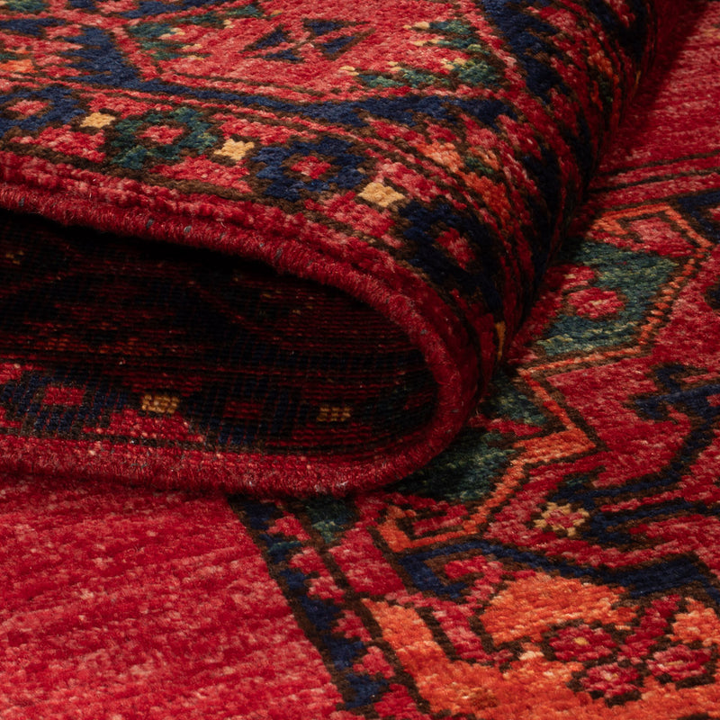 Tapis afghan - 151 x 102 cm - rouge