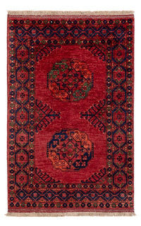 Tapis afghan - 152 x 99 cm - rouge