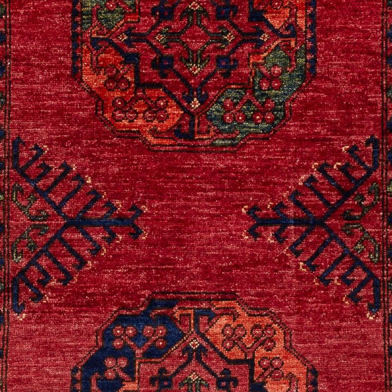 Tapis afghan - 152 x 99 cm - rouge