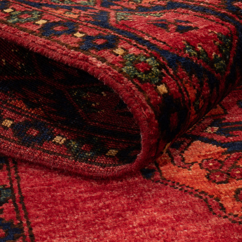 Tapis afghan - 152 x 99 cm - rouge