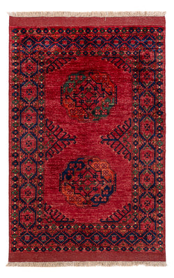 Tapis afghan - 151 x 103 cm - rouge