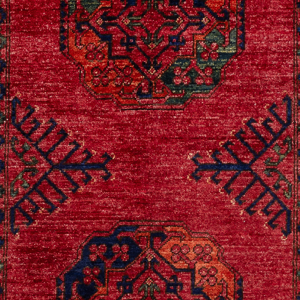 Tapis afghan - 151 x 103 cm - rouge