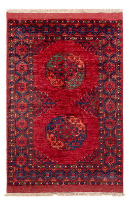 Tapis afghan - 151 x 102 cm - rouge