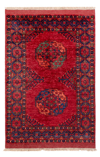 Tapis afghan - 151 x 102 cm - rouge