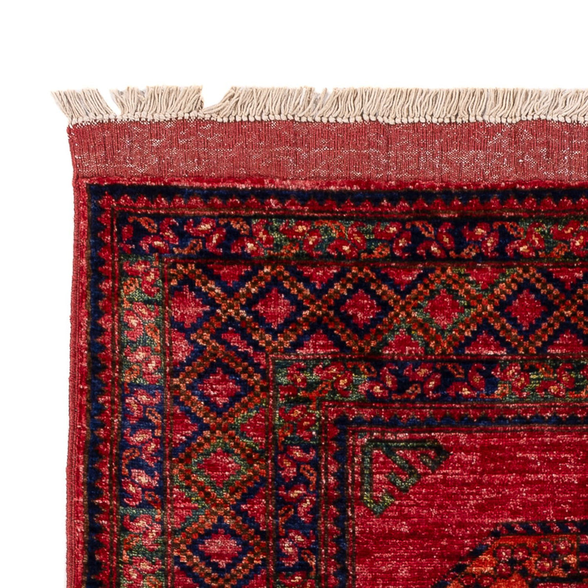 Tapis afghan - 150 x 103 cm - rouge