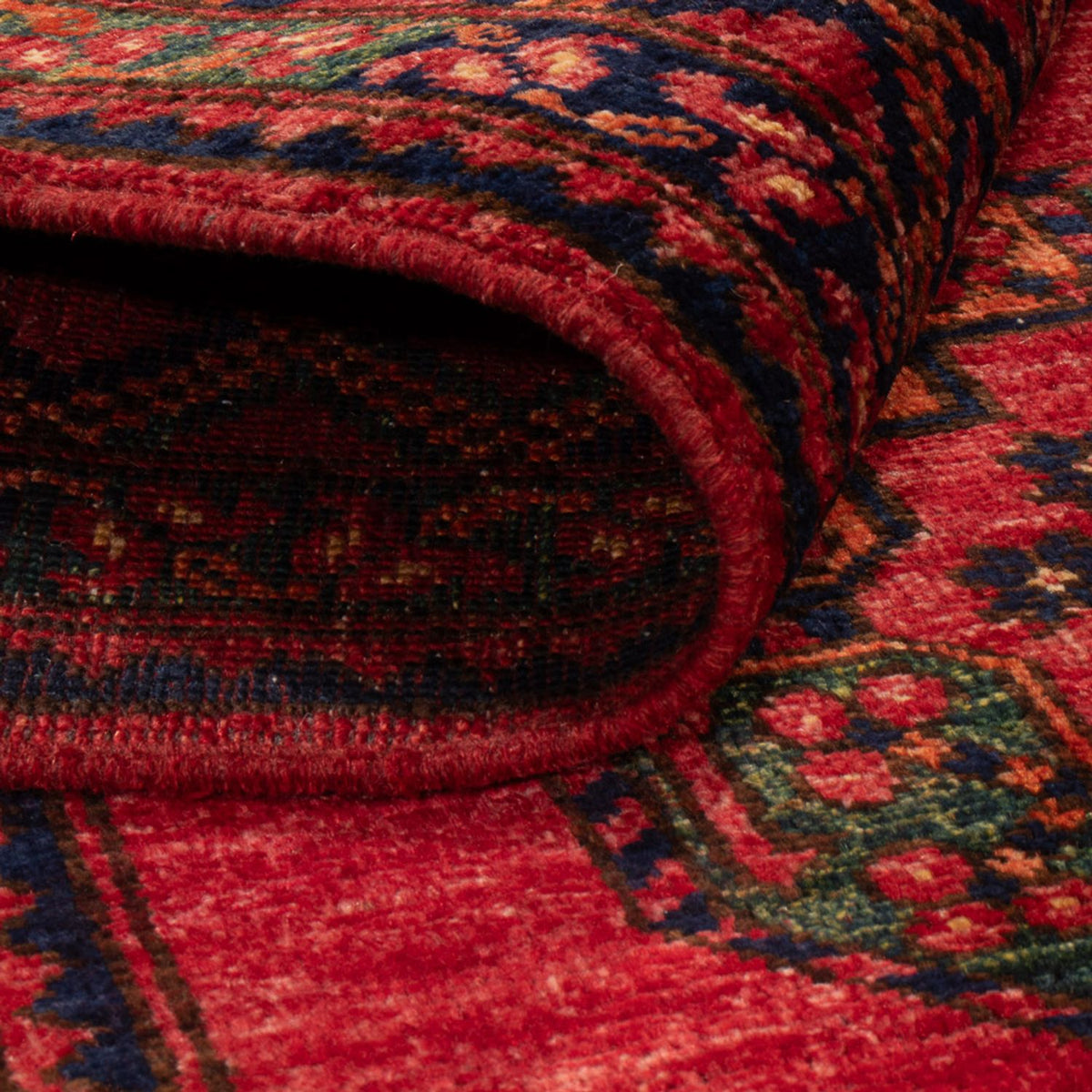 Tapis afghan - 150 x 103 cm - rouge