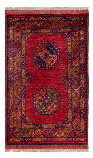 Tapis afghan - 162 x 102 cm - rouge
