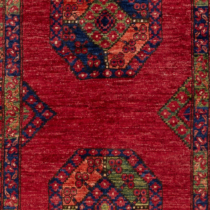 Tapis afghan - 162 x 102 cm - rouge