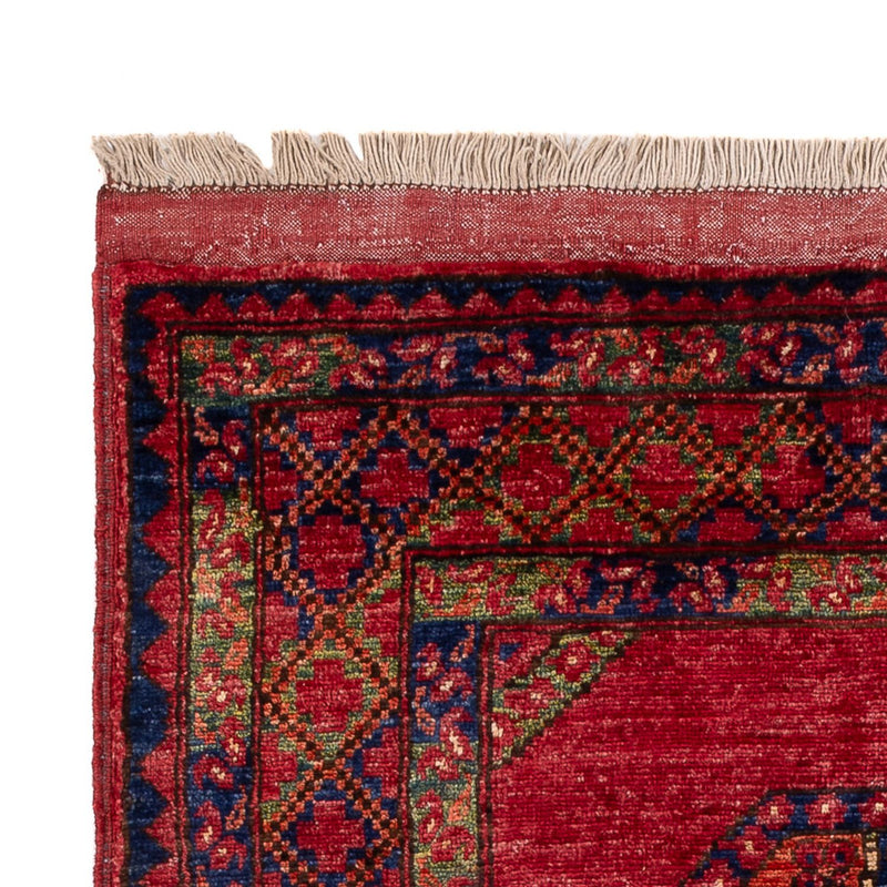 Tapis afghan - 162 x 102 cm - rouge