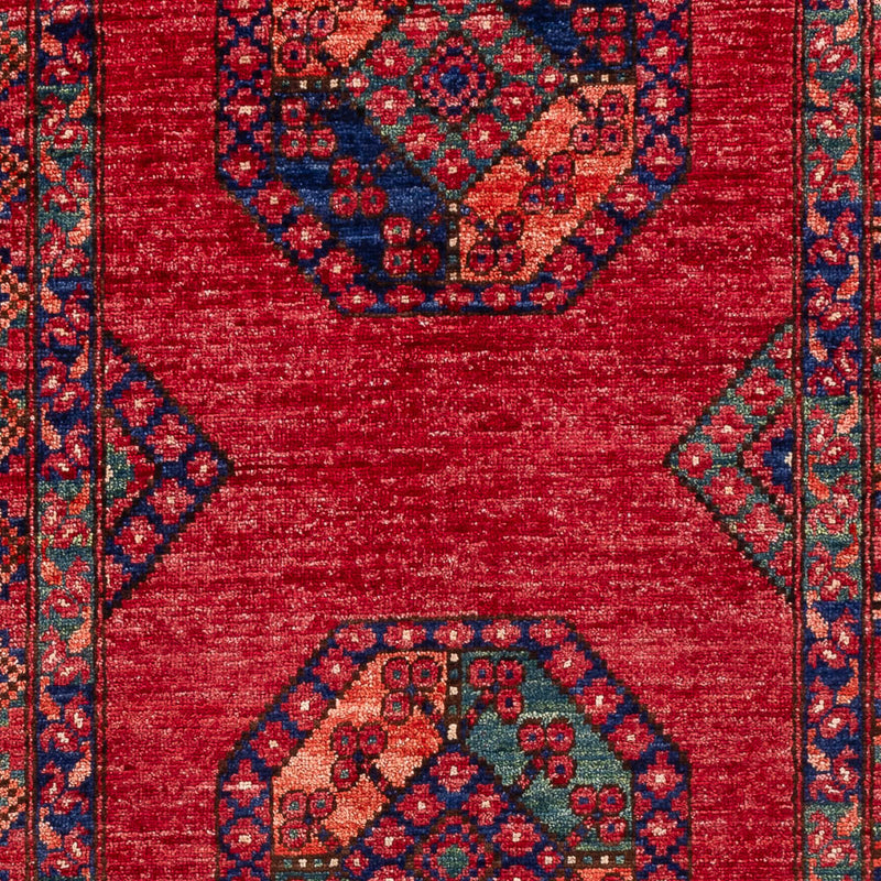 Tapis afghan - 163 x 100 cm - rouge