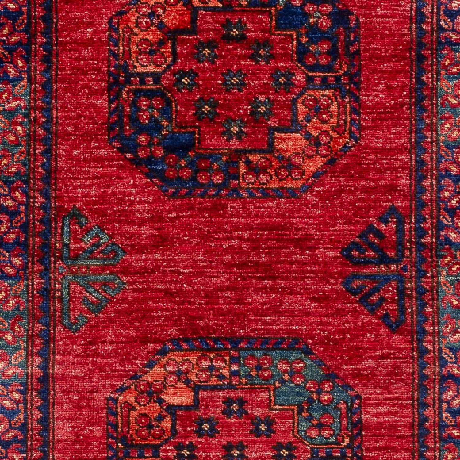 Tapis afghan - 150 x 102 cm - rouge