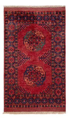 Tapis afghan - 159 x 106 cm - rouge
