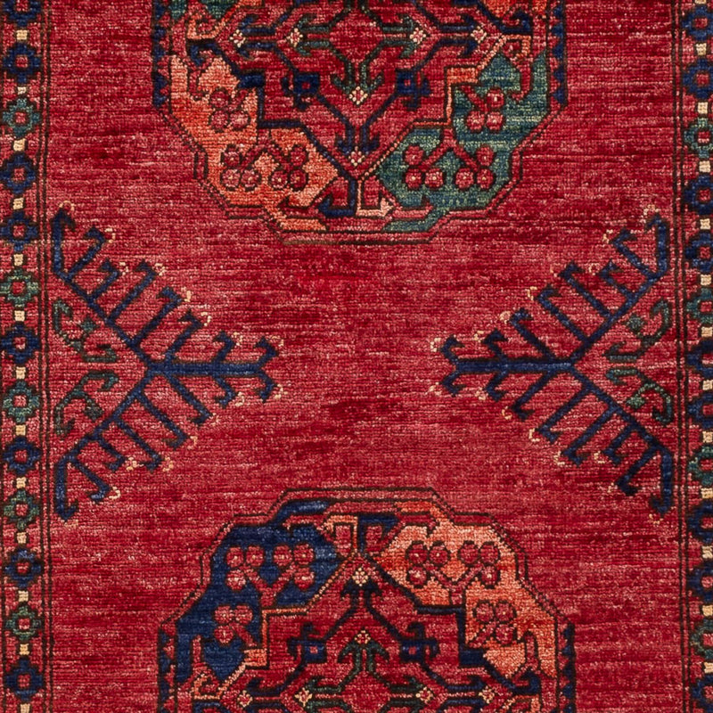 Tapis afghan - 159 x 106 cm - rouge